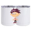 10 oz. White Stainless Steel Short Tumbler Thumbnail