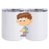 10 oz. White Stainless Steel Short Tumbler Thumbnail