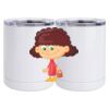 10 oz. White Stainless Steel Short Tumbler Thumbnail
