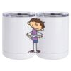 10 oz. White Stainless Steel Short Tumbler Thumbnail