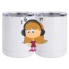 10 oz. White Stainless Steel Short Tumbler Thumbnail