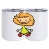 10 oz. White Stainless Steel Short Tumbler Thumbnail