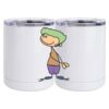 10 oz. White Stainless Steel Short Tumbler Thumbnail