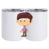 10 oz. White Stainless Steel Short Tumbler Thumbnail