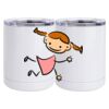 10 oz. White Stainless Steel Short Tumbler Thumbnail