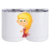 10 oz. White Stainless Steel Short Tumbler Thumbnail