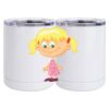 10 oz. White Stainless Steel Short Tumbler Thumbnail
