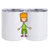 10 oz. White Stainless Steel Short Tumbler Thumbnail