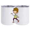 10 oz. White Stainless Steel Short Tumbler Thumbnail