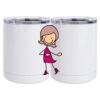 10 oz. White Stainless Steel Short Tumbler Thumbnail