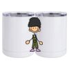10 oz. White Stainless Steel Short Tumbler Thumbnail