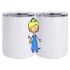 10 oz. White Stainless Steel Short Tumbler Thumbnail