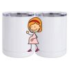 10 oz. White Stainless Steel Short Tumbler Thumbnail