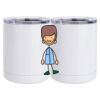 10 oz. White Stainless Steel Short Tumbler Thumbnail