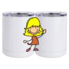 10 oz. White Stainless Steel Short Tumbler Thumbnail