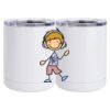 10 oz. White Stainless Steel Short Tumbler Thumbnail