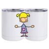 10 oz. White Stainless Steel Short Tumbler Thumbnail