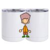 10 oz. White Stainless Steel Short Tumbler Thumbnail