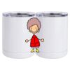 10 oz. White Stainless Steel Short Tumbler Thumbnail