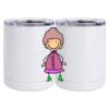 10 oz. White Stainless Steel Short Tumbler Thumbnail