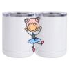 10 oz. White Stainless Steel Short Tumbler Thumbnail