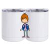 10 oz. White Stainless Steel Short Tumbler Thumbnail