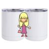 10 oz. White Stainless Steel Short Tumbler Thumbnail
