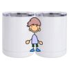 10 oz. White Stainless Steel Short Tumbler Thumbnail