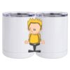 10 oz. White Stainless Steel Short Tumbler Thumbnail