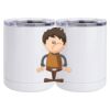 10 oz. White Stainless Steel Short Tumbler Thumbnail