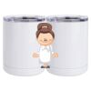 10 oz. White Stainless Steel Short Tumbler Thumbnail