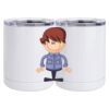 10 oz. White Stainless Steel Short Tumbler Thumbnail