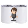 10 oz. White Stainless Steel Short Tumbler Thumbnail
