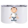 10 oz. White Stainless Steel Short Tumbler Thumbnail