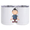 10 oz. White Stainless Steel Short Tumbler Thumbnail