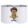 10 oz. White Stainless Steel Short Tumbler Thumbnail