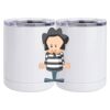 10 oz. White Stainless Steel Short Tumbler Thumbnail
