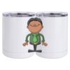 10 oz. White Stainless Steel Short Tumbler Thumbnail