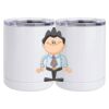 10 oz. White Stainless Steel Short Tumbler Thumbnail