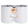 10 oz. White Stainless Steel Short Tumbler Thumbnail