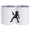 10 oz. White Stainless Steel Short Tumbler Thumbnail