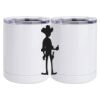 10 oz. White Stainless Steel Short Tumbler Thumbnail