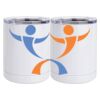 10 oz. White Stainless Steel Short Tumbler Thumbnail
