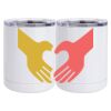10 oz. White Stainless Steel Short Tumbler Thumbnail