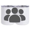 10 oz. White Stainless Steel Short Tumbler Thumbnail