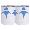 10 oz. White Stainless Steel Short Tumbler Thumbnail