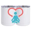 10 oz. White Stainless Steel Short Tumbler Thumbnail