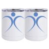 10 oz. White Stainless Steel Short Tumbler Thumbnail