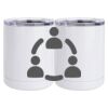 10 oz. White Stainless Steel Short Tumbler Thumbnail