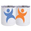 10 oz. White Stainless Steel Short Tumbler Thumbnail